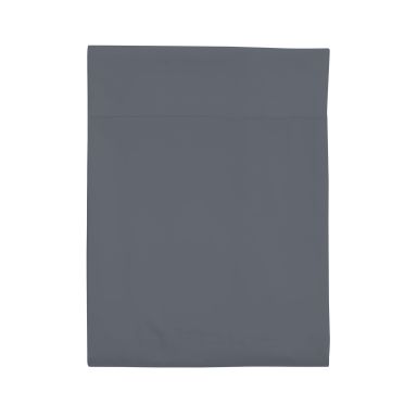 Drap plat percale gris ardoise