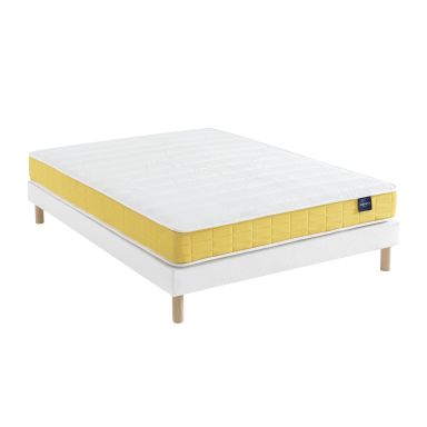 Ensemble matelas mousse, sommier Lune et pieds Aurore 400 - SOMEO