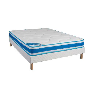 Ensemble matelas 100% latex Someo L70 + sommier + pieds