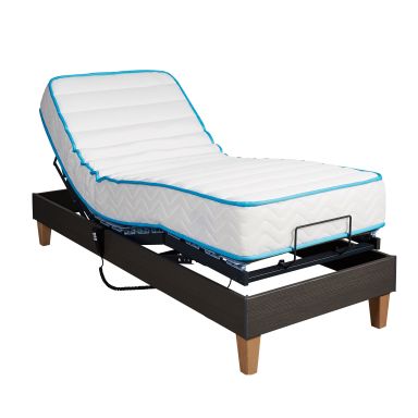 Ensemble relaxation Someo latex 70 + sommier TPR 50 chêne clair