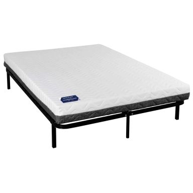 Ensemble matelas mousse Tranquillité + cadre à lattes 140x190