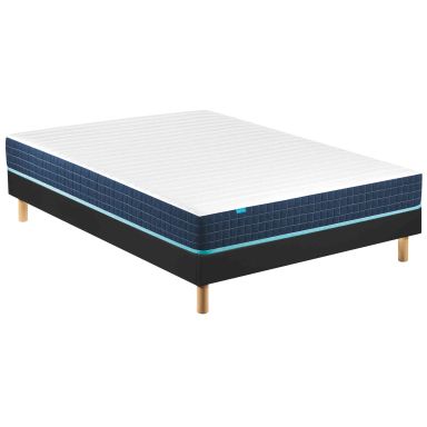 Ensemble Merinos COOLBED avec sommier kit anthracite 