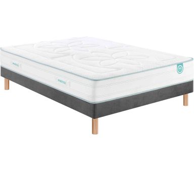 Ensemble Matelas latex ep15cm 140x190cm + Sommier