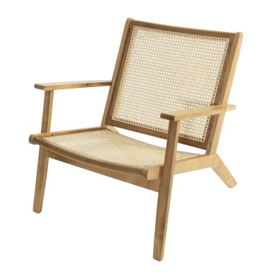 Fauteuil cannage en bois massif - FA17010