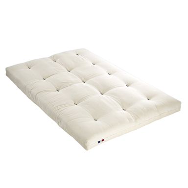 Matelas futon écru en coton