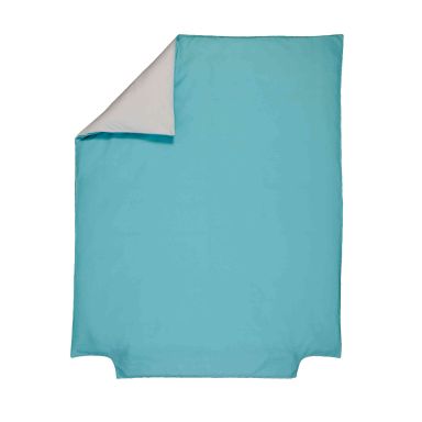 Housse de couette bébé bicolore 100% coton bio 120x150