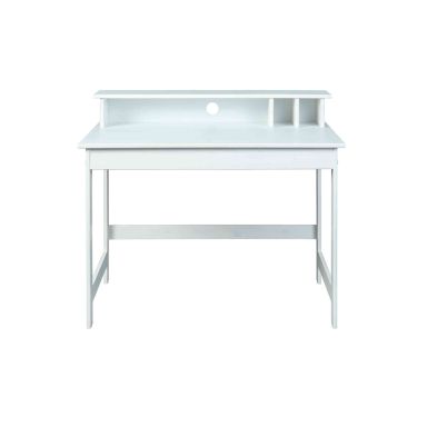 Bureau avec surmeuble en bois blanc - BU12034