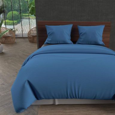 Jeté de lit bleu 100% polyester