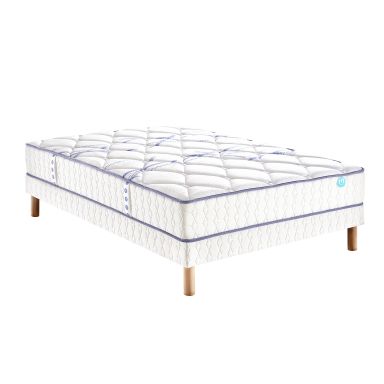 Ensemble Merinos matelas joystic ressorts + sommier + pieds
