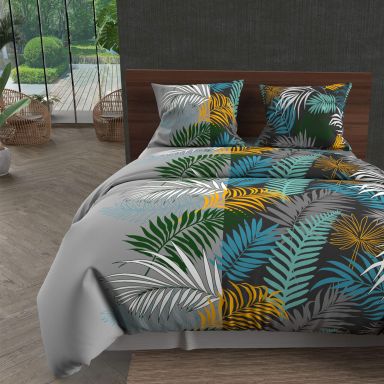 Parure de lit Jungle gris