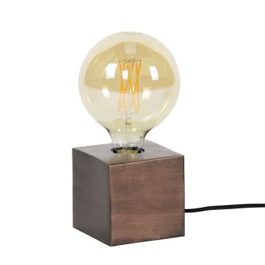 Lampe de table en métal block