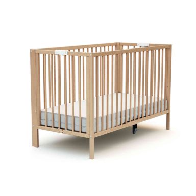 Lit bébé pliant en bois 60x120