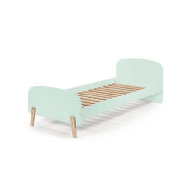 Lit enfant 90x200 vert menthe avec sommier