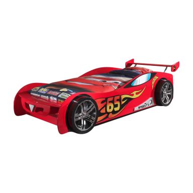 Lit enfant voiture Le Mans rouge 90x200