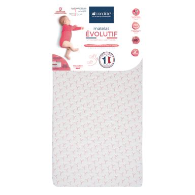 Matelas bébé déhoussable EVOLUTIF