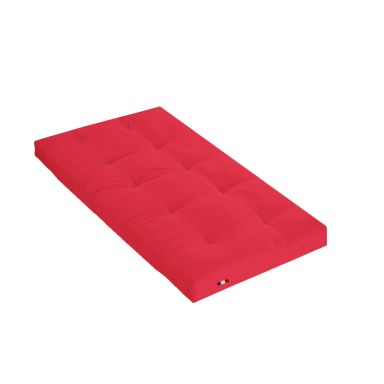 Matelas futon rouge coeur en latex 90x190