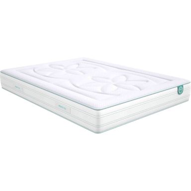 Matelas latex 100% naturel 7 zones 24cm Merinos COZYGREEN 140x190 (fond blanc)