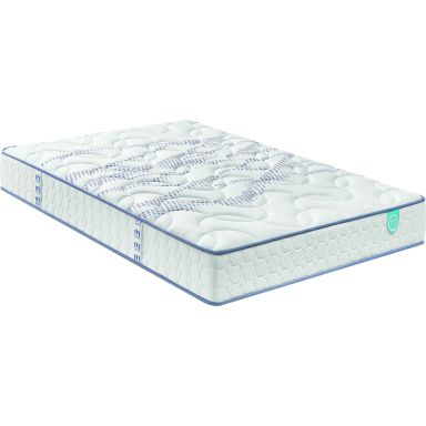 Matelas Merinos ressorts ensachés + mousse mémoire MIMIC 140x190 (fond blanc)