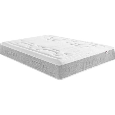 Matelas ressorts ensachés 5 zones + 4cm mousse mémoire RV4 140x190 (fond blanc)