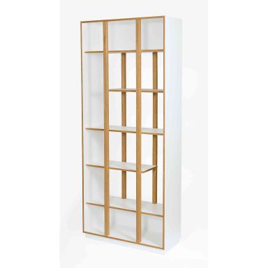 Bibliothèque en bois blanc - BI015
