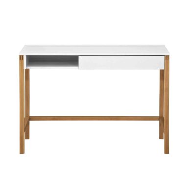 Bureau 1 niche 1 tiroir en bois - BU006