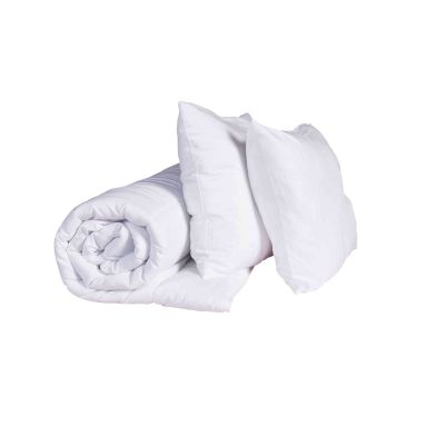 Pack couette mi-saison et oreiller anti-punaises et anti-insectes moelleux enveloppe microfibre