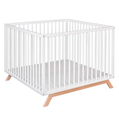 Parc bébé en bois massif style scandinave 100x100