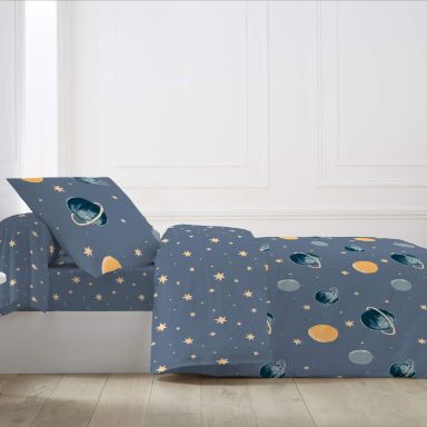 Parure de lit enfant Planète bleu