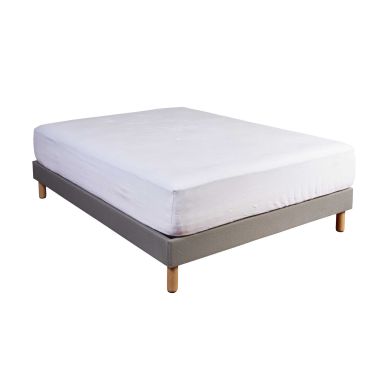 Protège matelas molleton 100% coton - bonnet 40 cm