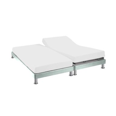 Protège matelas molleton 100% coton bio - bonnet 27 cm TPR pour sommier articulé