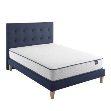 Ensemble matelas ressorts, sommier, pieds et tête de lit Rêve 300 - SOMEO