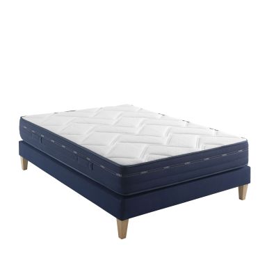 Ensemble matelas ressorts et mémoire de forme, sommier et pieds Rêve 500 - SOMEO