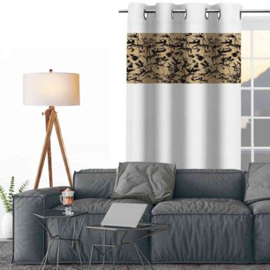 Rideau à œillets Mayline blanc 132x250 cm