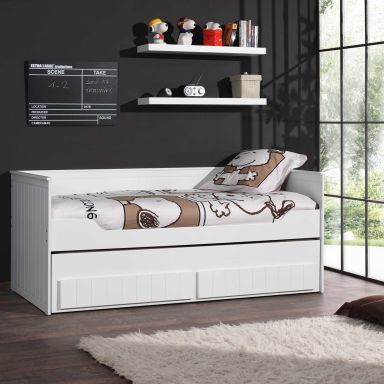 Lit Enfant Gigogne Blanc 90x200 LG2002
