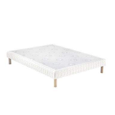 Sommier tapissier Merinos confort morphologique + pieds 140x190