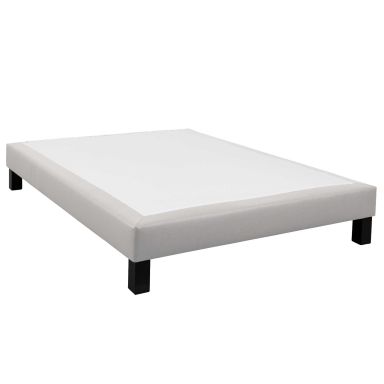 Sommier déco Someo simili cuir beige