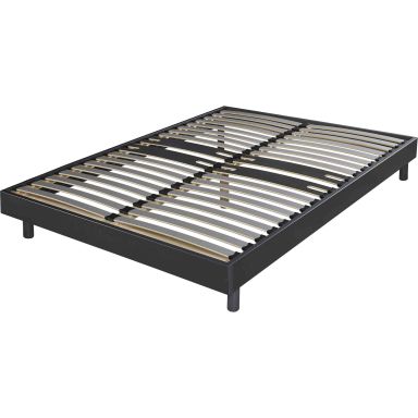 Sommier kit décor graphite zone lombaire renforcée 140x190 (fond blanc)