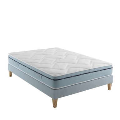 Ensemble matelas mémoire de forme, sommier et pieds Songe 500 - SOMEO