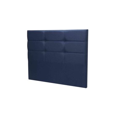 Tête de lit déco Cozy chiné bleu nuit - Merinos