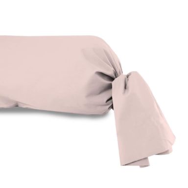 Taie de traversin rose 100% coton