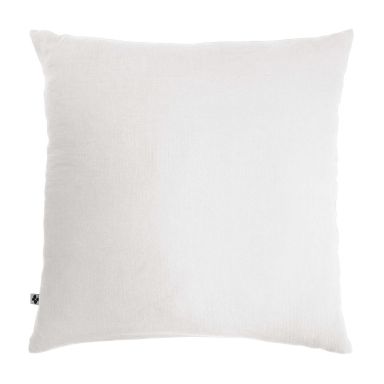 Taie d'oreiller double gaze de coton blanc fond blanc