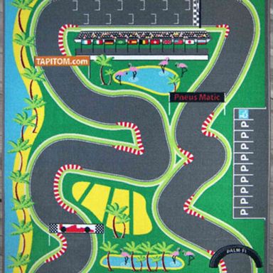 Tapis de jeu enfant circuit de voitures F1 - TA2000
