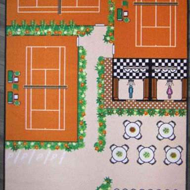 Tapis de jeu enfant tennis 130x200 - TA2010