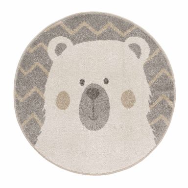 Tapis enfant rond ours Igloo 100