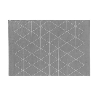 Tapis motif graphique tissé Yvo