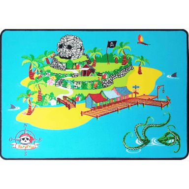 Tapis de jeu enfant pirate 95x133 cm - TA2014