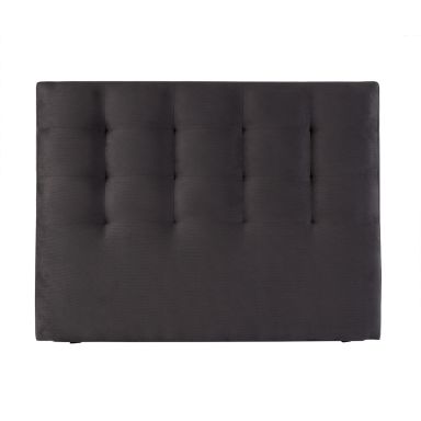 Tête de lit déco Telica velours anthracite - Bultex