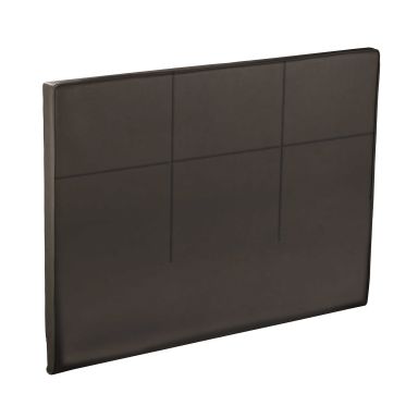 Tête de lit déco carré chic simili cuir cacao - Epeda