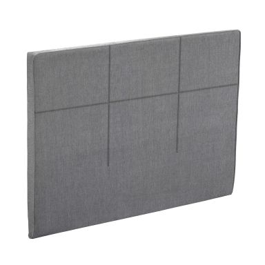 Tête de lit déco carré chic chenillé gris cendré - Epeda