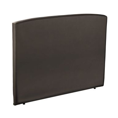 Tête de lit déco galbée simili cuir cacao - Epeda